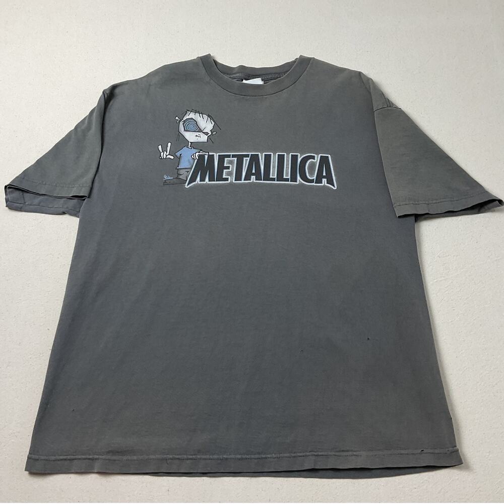 Metallica and Juindo Art Alstyle Apparel Adult XL Gray Short Sleeve T shirt
